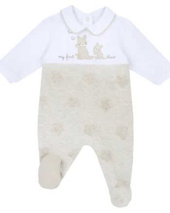 Salopeta bebelusi Chicco, Bej Cu Model, 27105-66MFCI