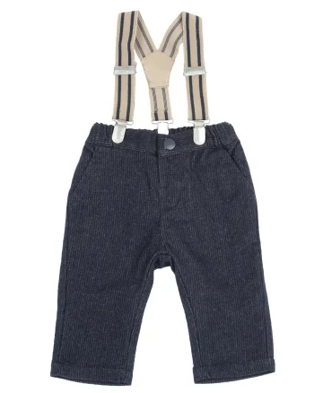 Pantaloni copii Chicco, albastru inchis, 07764-67MFCO