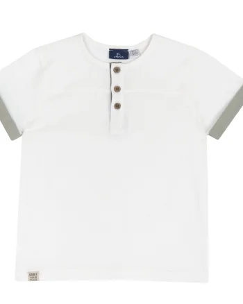 Tricou copii Chicco, alb, 11987-68MC