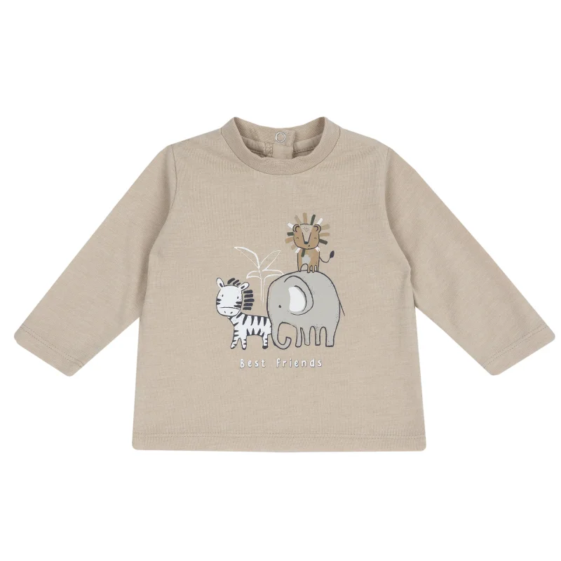 Bluza copii Chicco, Bej cu model, 00843-69MFCO