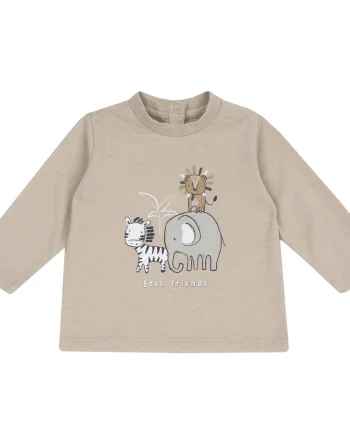 Bluza copii Chicco, Bej cu model, 00843-69MFCO