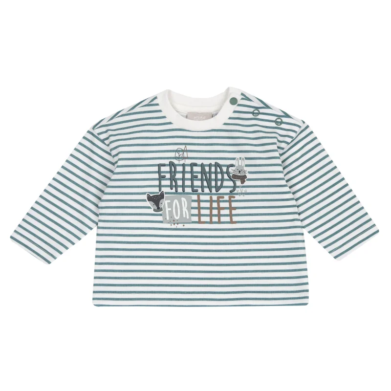 Bluza copii Chicco, maro cu alb, 00560-69MFCO