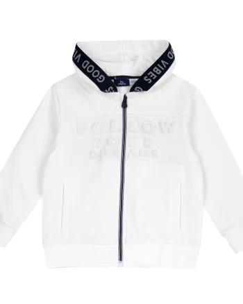 Cardigan bebelusi Chicco din blana, alb, 00551-69MC