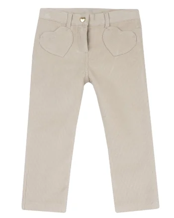 Pantaloni copii Chicco, bej cu model, 00076-69MC