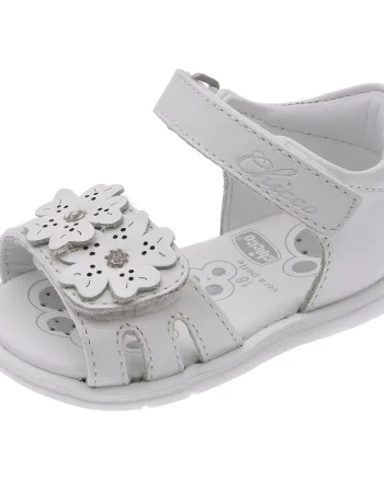Sandale copii Chicco Gesabel, piele naturala, alb, 22111-70P