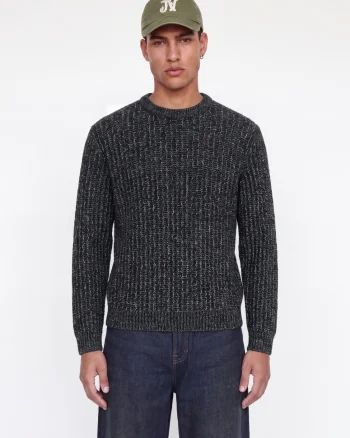Jack & Jones Pulover tricotat, barbati cu decolteu la baza gatului, Regular fit, JJJAXON, Bleumarin inchis (SELECTATI MARIMEA: XS)