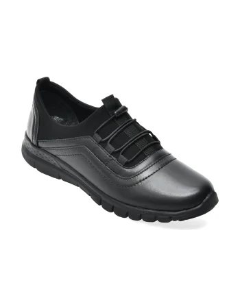 Pantofi sport FLAVIA PASSINI negri, SGP502, din piele naturala