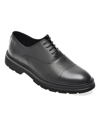 Pantofi eleganti BITE THE BULLET negri, FH410, din piele naturala