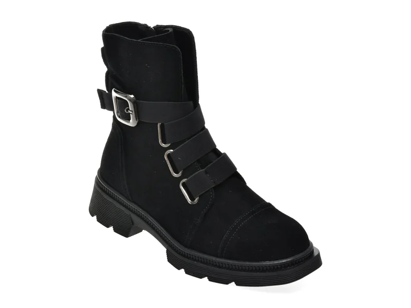 Bocanci FLAVIA PASSINI negre, WC90006, din piele intoarsa