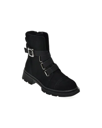 Bocanci FLAVIA PASSINI negre, WC90006, din piele intoarsa