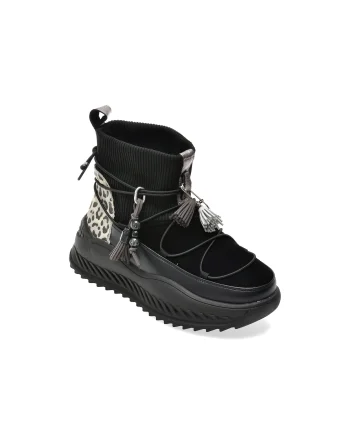 Ghete GRYXX negre, 68023, din piele naturala