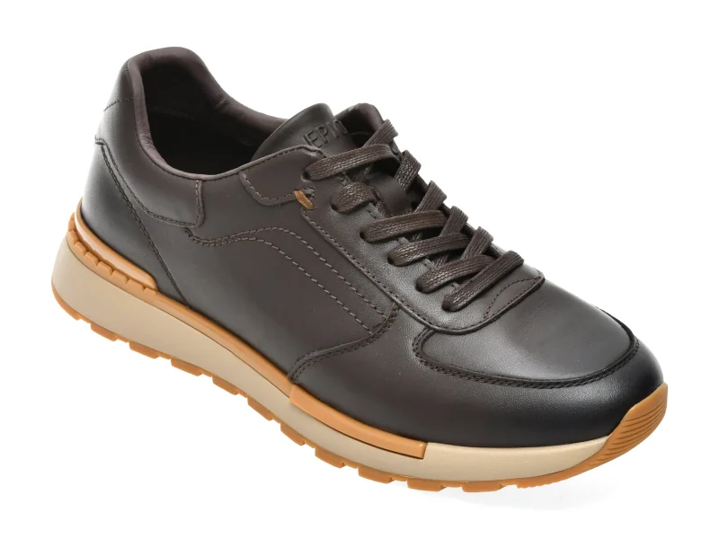 Pantofi sport EPICA maro, 58229, din piele naturala