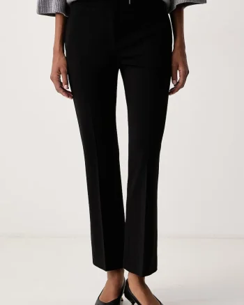 BOSS  pantaloni de costum pentru femei Talia-Crop1