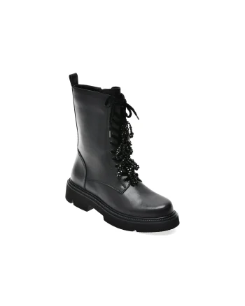 Ghete EPICA negre, 5R549, din piele naturala