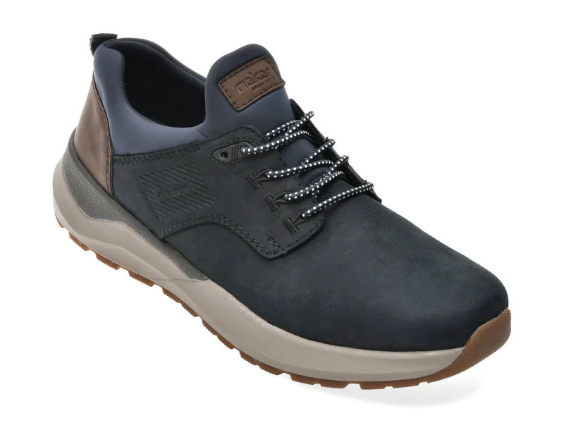 Pantofi sport RIEKER bleumarin, 6050, din piele naturala
