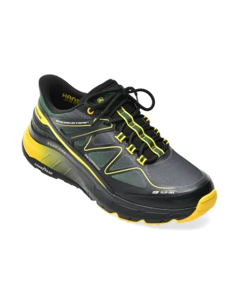Pantofi sport SKECHERS negri, 256202, din material textil