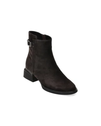 Ghete ALDO maro, LE1351, din piele intoarsa