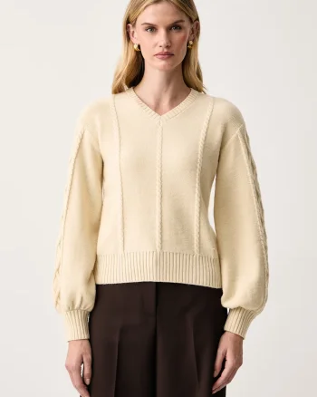 Armani Exchange  pulover loungewear pentru femei cu amestec de lână
