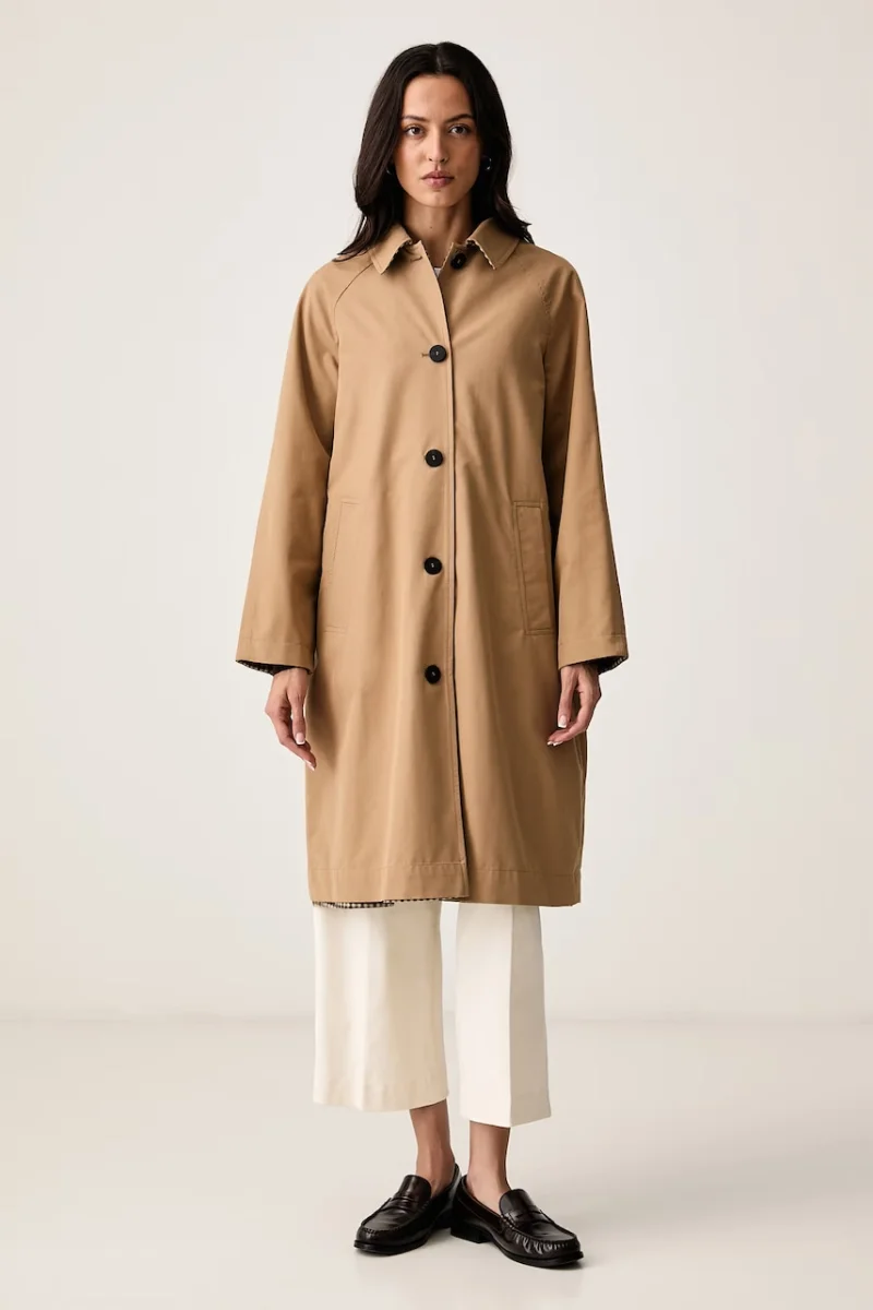 United Colors of Benetton  palton reversibil pentru femei cu bumbac