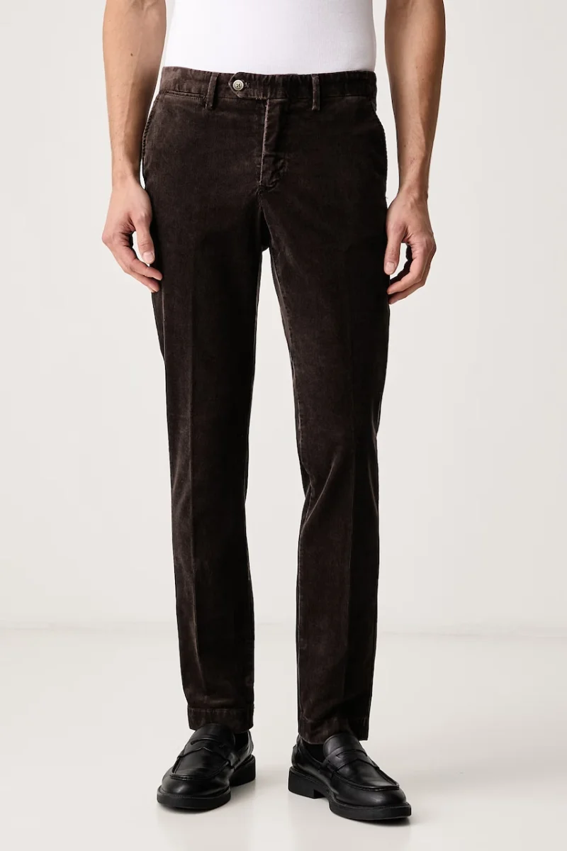 Hackett London  pantaloni chinos pentru bărbați din catifea reiată