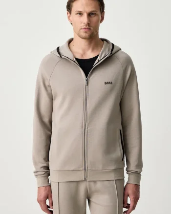 BOSS  hanorac de loungewear pentru bărbați cu bumbac Sense Hooded Jacket