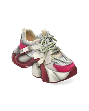 Pantofi sport GRYXX gri, 5822, din material textil si piele naturala