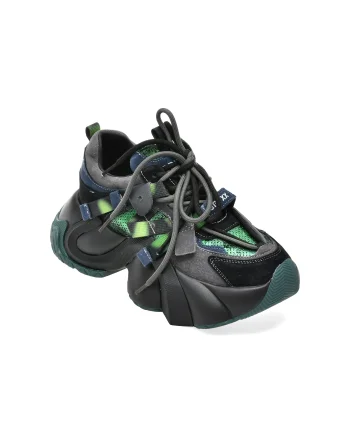 Pantofi sport GRYXX negri, 5822, din piele ecologica