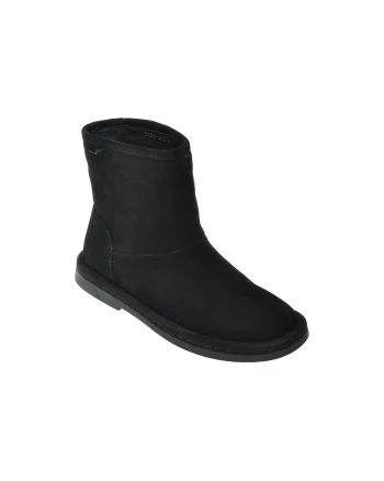 Ghete EPICA negre, T1381, din piele intoarsa