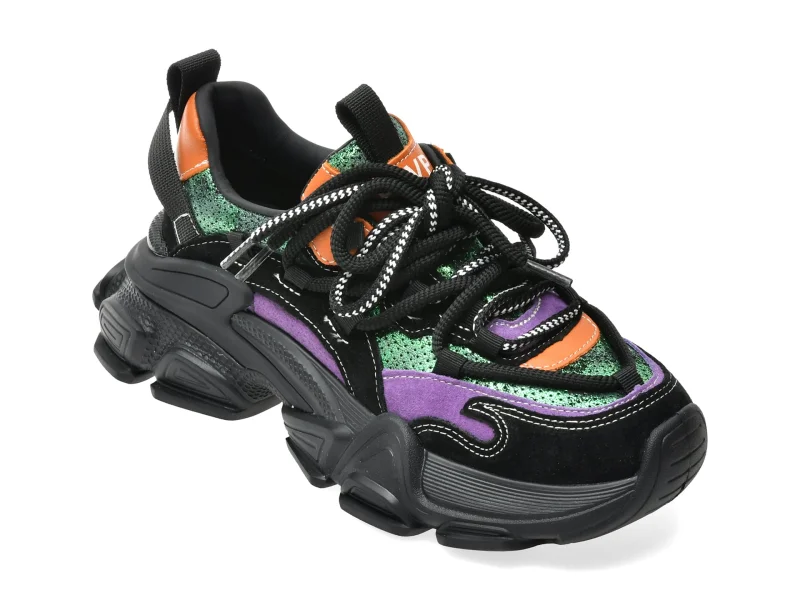 Pantofi sport FLAVIA PASSINI negri, 57589, din piele naturala