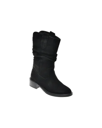 Cizme FLAVIA PASSINI negre, C5775, din piele intoarsa