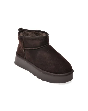Ghete GRYXX maro, 228520, din piele intoarsa