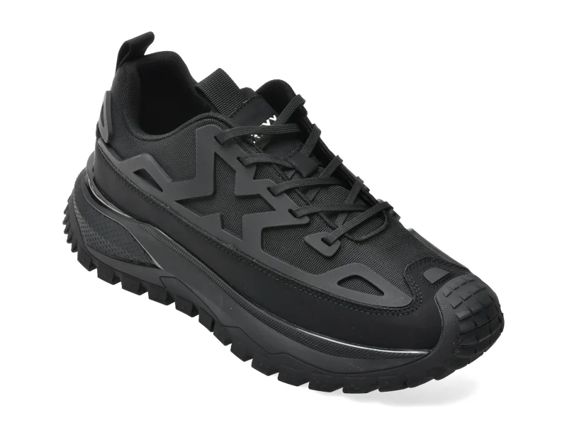 Pantofi sport GRYXX negri, 79069, din material textil