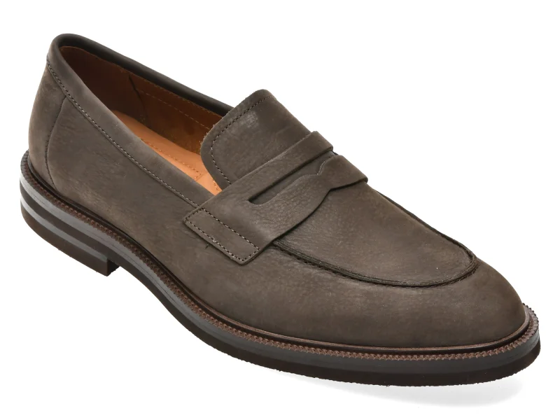 Mocasini eleganti ALDO maro, FENSON 227, din piele intoarsa