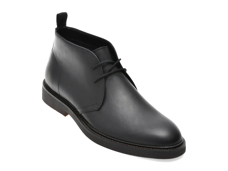 Ghete elegante ALDO negre, TOMASI 001, din piele naturala