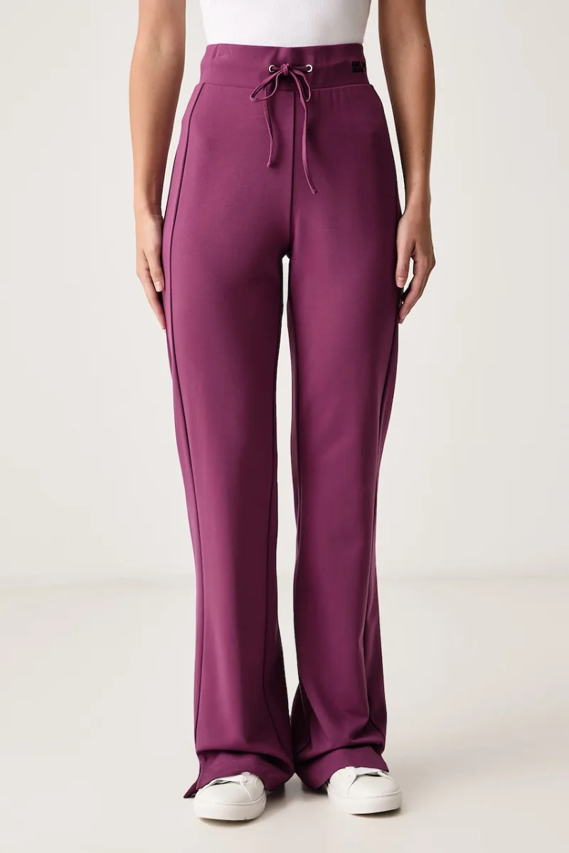 Karl Lagerfeld Jeans  pantaloni straight pentru femei cu vâscoză