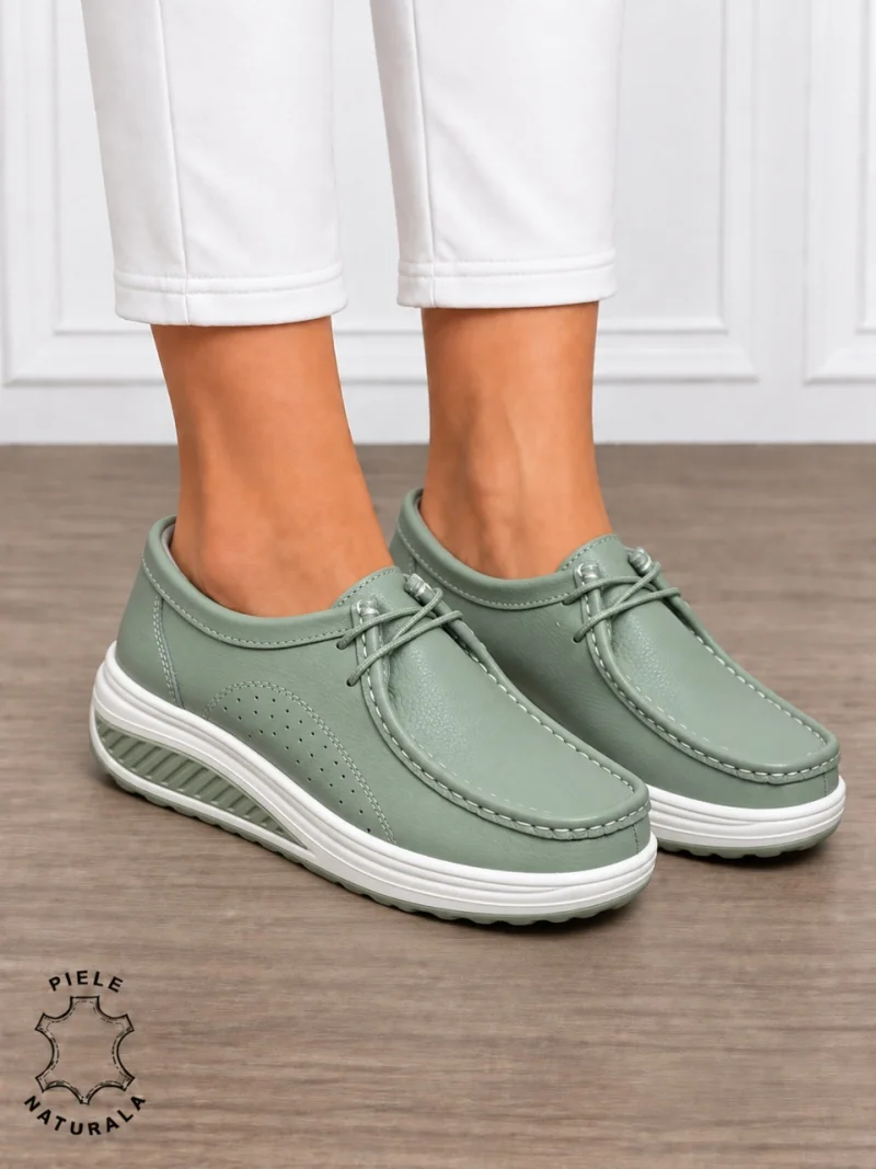 Mocasini dama din Piele Naturala CRL1219 BARILA