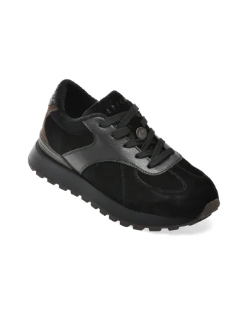 Pantofi sport EPICA negri, 82800, din piele intoarsa