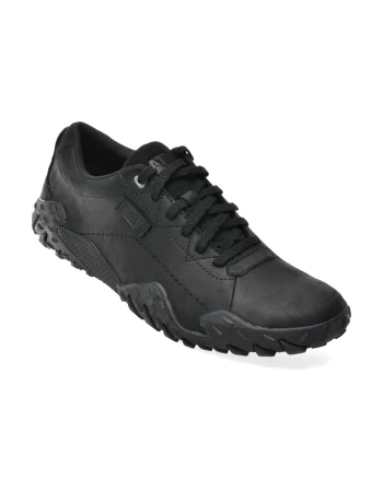 Pantofi sport CATERPILLAR negri, GRIDLOCK LO, din piele naturala