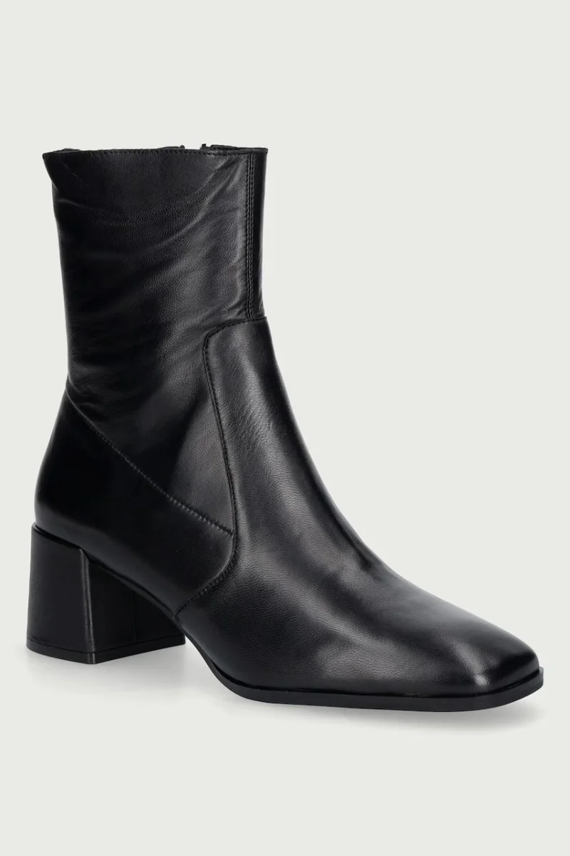 Nokwol  botine pentru femei din piele Jan Black Vienna