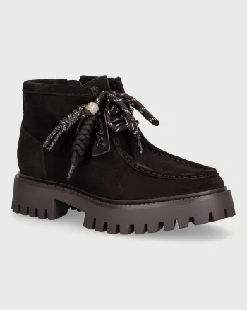 Guess  botine pentru femei din piele întoarsă FARDINA