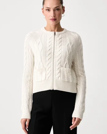 Tommy Hilfiger  pulover cu fermoar pentru femei cu lână