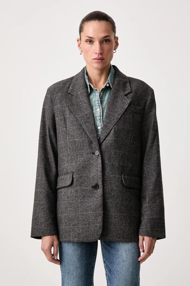 Levi's  sacou cu un singur rând de nasturi pentru femei cu amestec de lână LUNA RELAXED