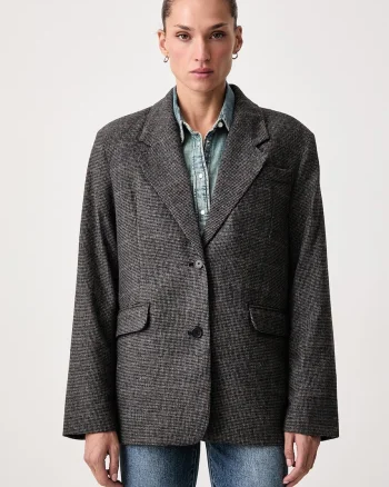 Levi's  sacou cu un singur rând de nasturi pentru femei cu amestec de lână LUNA RELAXED