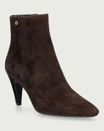 MICHAEL Michael Kors  botine pentru femei din piele întoarsă Daniela Heeled Bootie