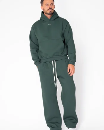 Set Street Winter hanorac si pantalon drept Bottle Green