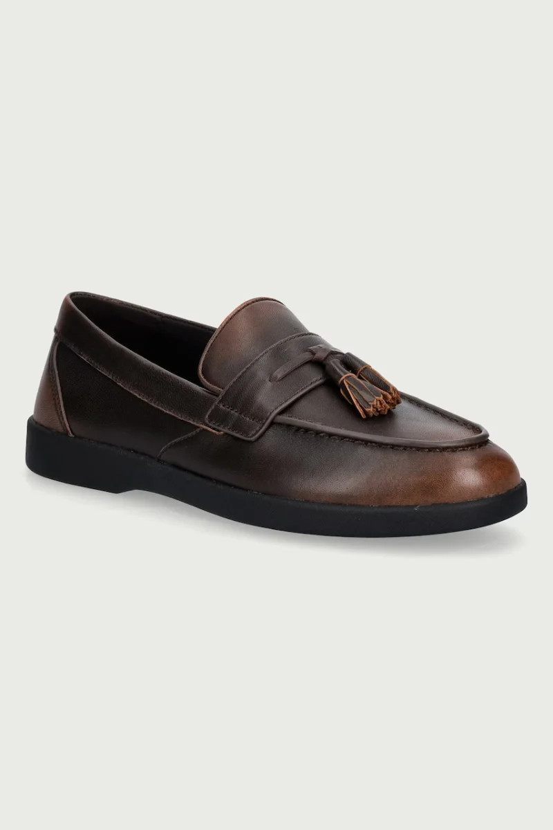 Michael Kors  mocasini pentru bărbați din piele Wesley Tassel Slip On
