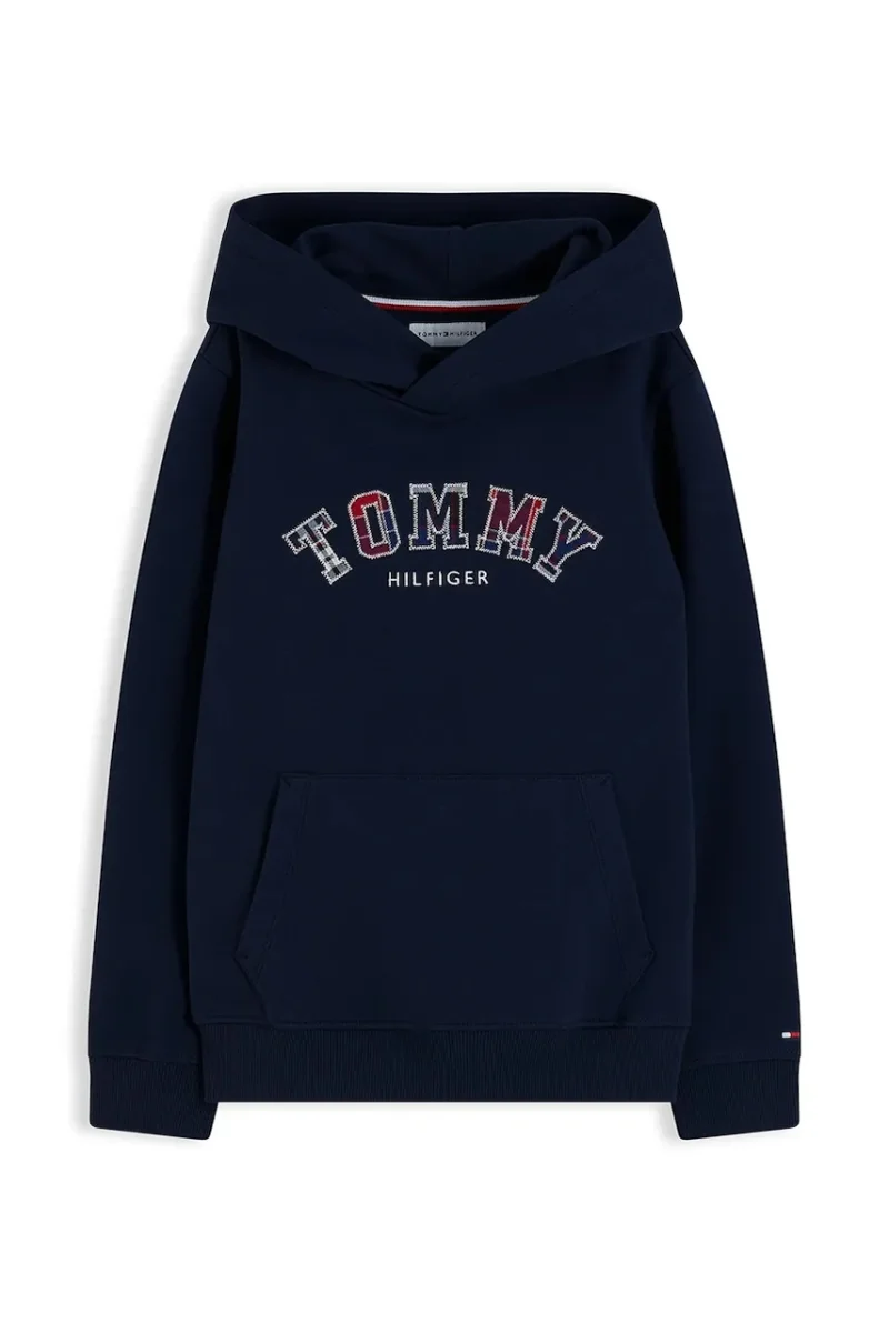 Tommy Hilfiger  hanorac cu glugă pentru copii din bumbac cu elastan