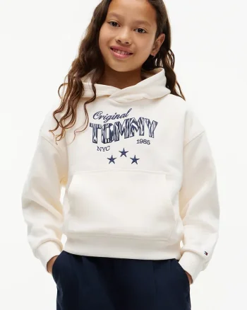 Tommy Hilfiger  hanorac cu glugă pentru copii din bumbac