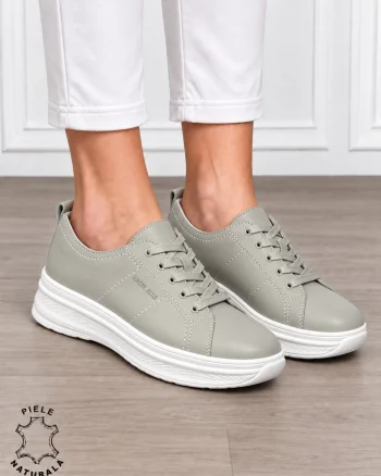 Pantofi sport damă din piele naturală cu design casual și talpă confortabilă CRL1893 BARILLA