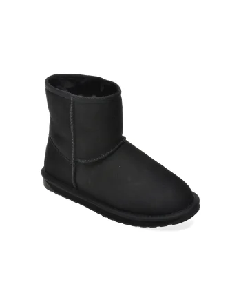 Ghete EMU negre, SHARKY MINI, din piele intoarsa